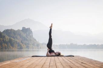 Shoulder Stand Yoga Pose