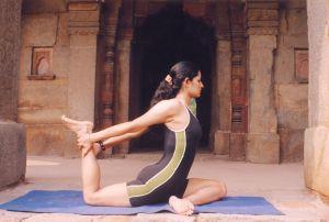 Yoga mat pose