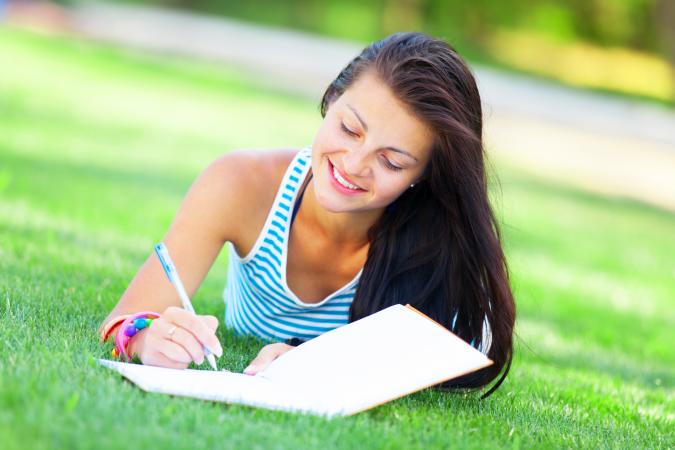 Writing in journal