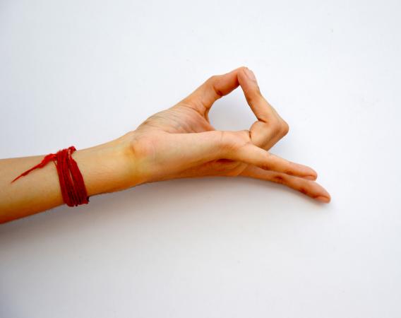hand demonstrating mudra gesture
